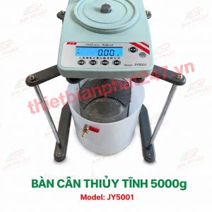Bàn cân thủy tĩnh 5000g Model JY5001 dùng xác định tỷ trọng và khối lượng riêng vật liệu