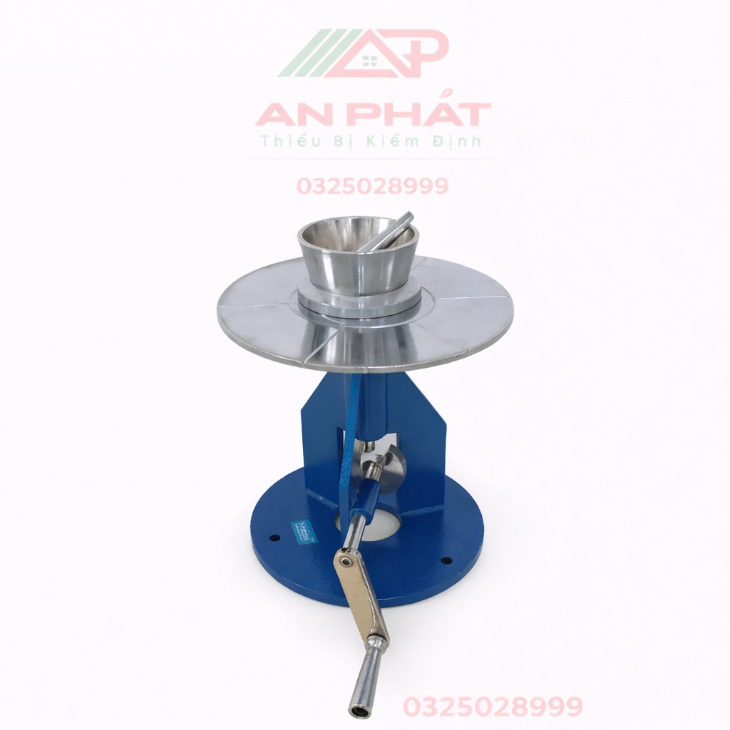 bàn dằn quay tay thí nghiệm xi măng