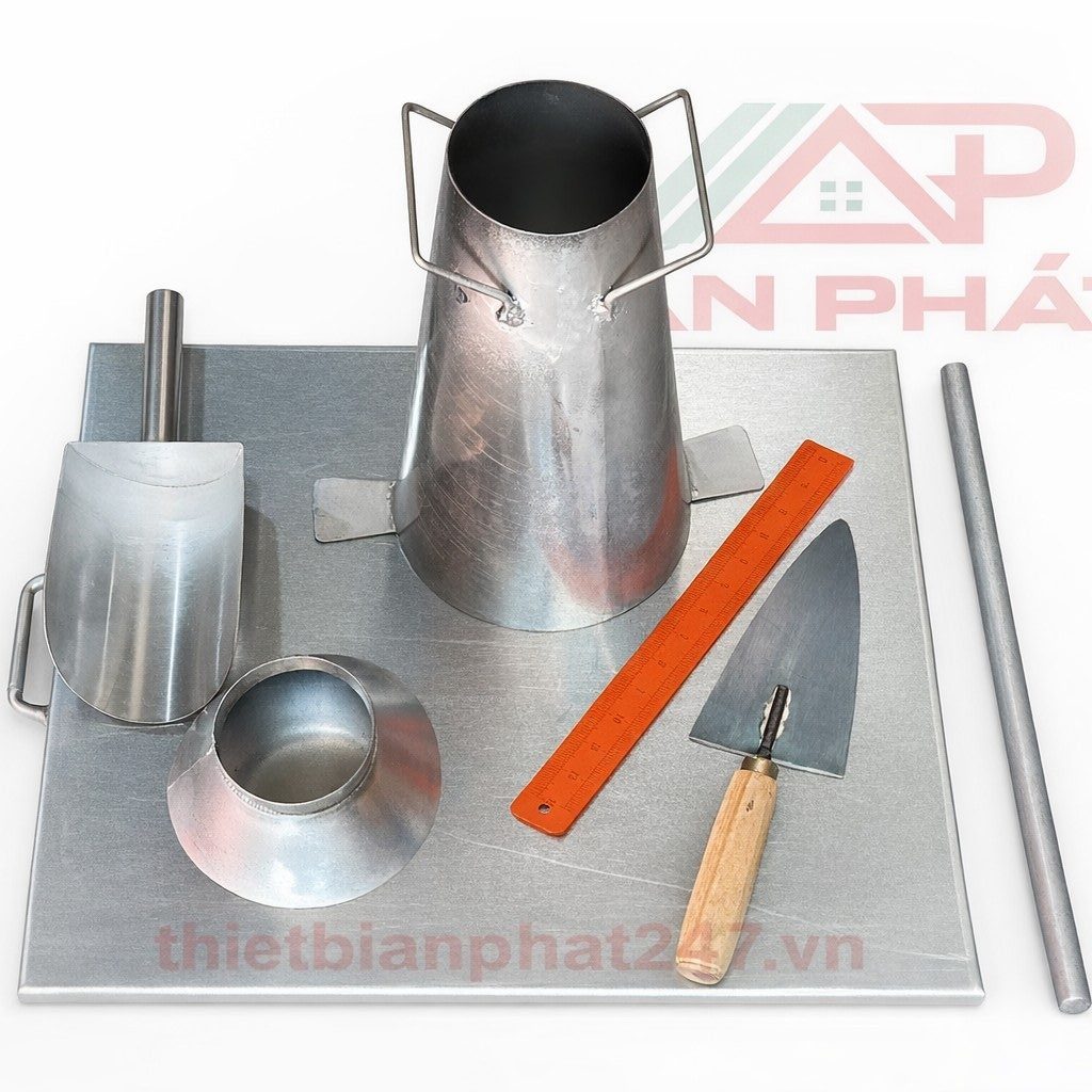 Bộ côn thử độ sụt bê tông inox chất lượng cao
