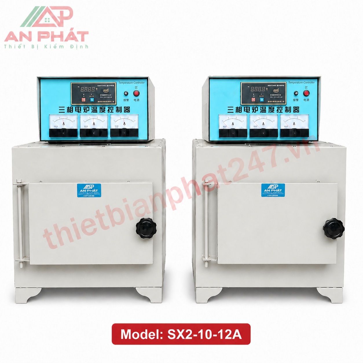 Lò nung 1200°C dung tích 16 lít Model SX2-10-12A dùng trong phòng thí nghiệm vật liệu, gốm sứ, xi măng, tro xỉ và kim loại.