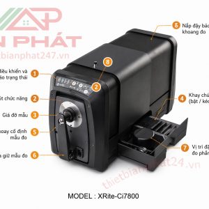 Máy so màu quang phổ để bàn X-Rite Ci7800 độ chính xác cao