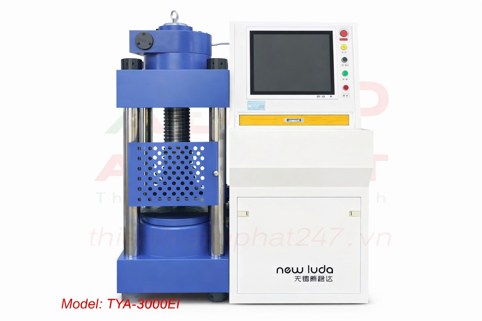 Máy nén bê tông 3000KN New Luda dùng kiểm tra cường độ chịu nén của mẫu bê tông và vật liệu xây dựng