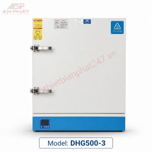 Tủ sấy 225 lít 500°C Model DHG500-3 dùng trong phòng thí nghiệm vật liệu, xi măng, đất, cốt liệu, hóa chất và kiểm định chất lượng.