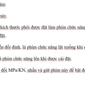thông số